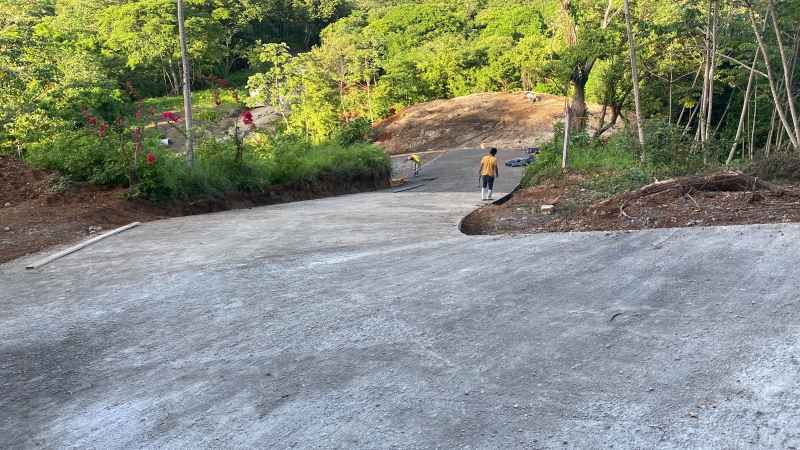 Home under construction at Nosara Estates showing structural progress and building framework in Nosara